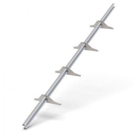 Снегозадержатель трубчатый 3000 RAL7004