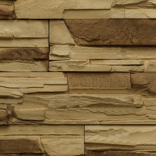 Облицовочный камень Арт Альянс Каркасон оранжевый+темно-бежевый