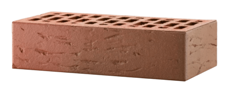 Кирпич ЛСР лицевой керамический пустотелый 1НФ красный флэш рустик