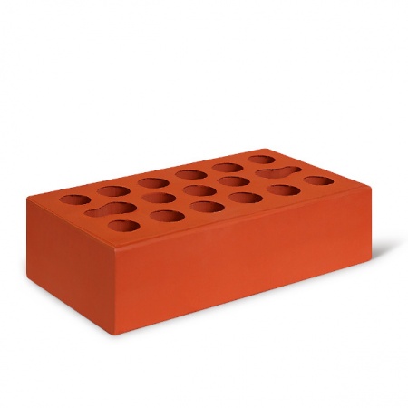 Керма кирпич лицевой 1НФ Красный гладкая