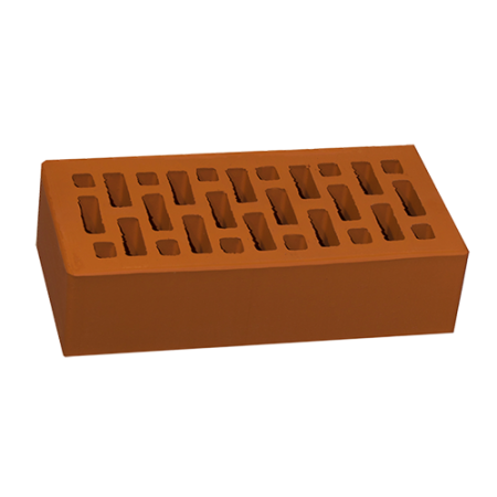 Кирпич рядовой НЗКМ 1НФ красный гладкий