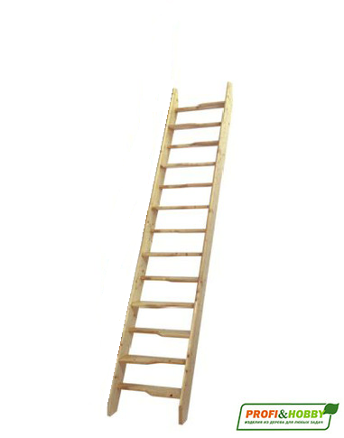 Лестница М-011у без поручня дуб