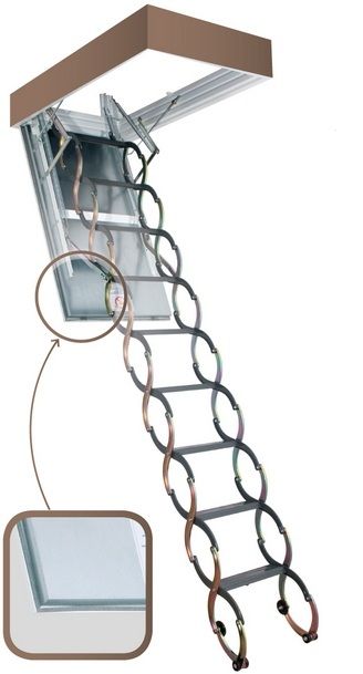 Лестница чердачная FAKRO LSF 70*50/280-300 см