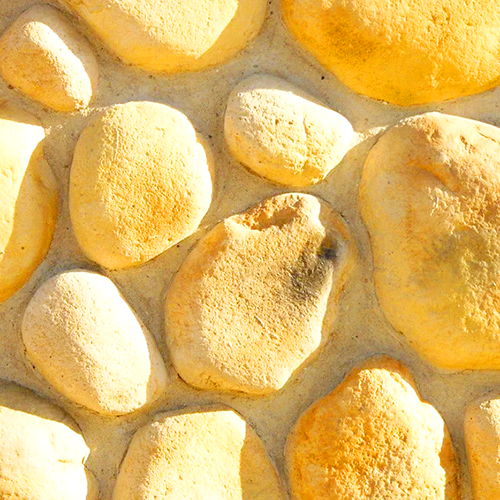 Облицовочный камень Арт Альянс Голыш оранжевый