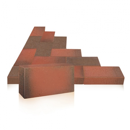 Клинкер тротуарный ЛСР 0,51НФ красный флэшинг "Ноттингем"