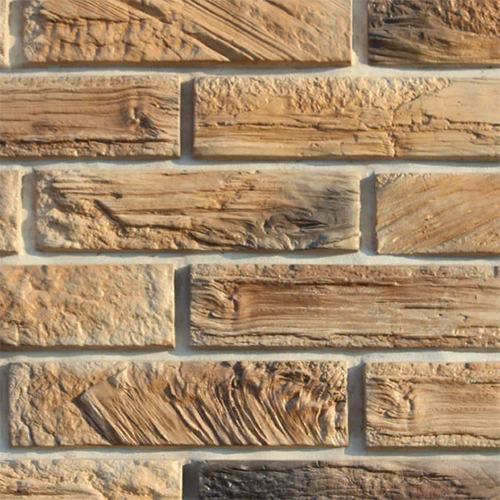 Облицовочный камень Арт Альянс Древесный кирпич ореховый+черный