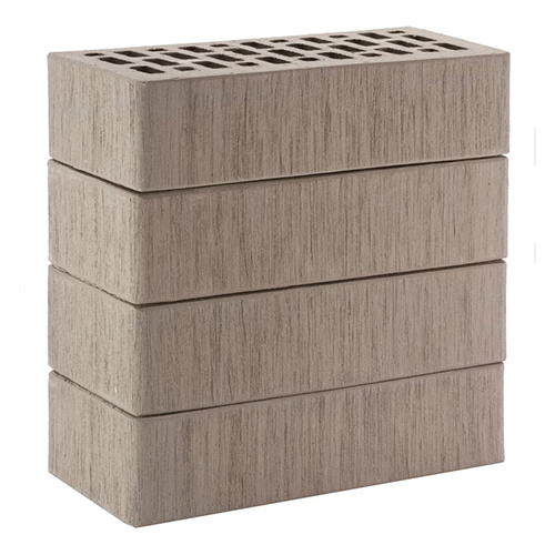 Кирпич ЛСР лицевой керамический пустотелый 1НФ серый тростник