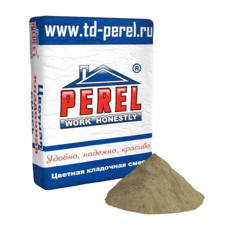 Смесь кладочная цветная Perel VL серый 0210 50 кг