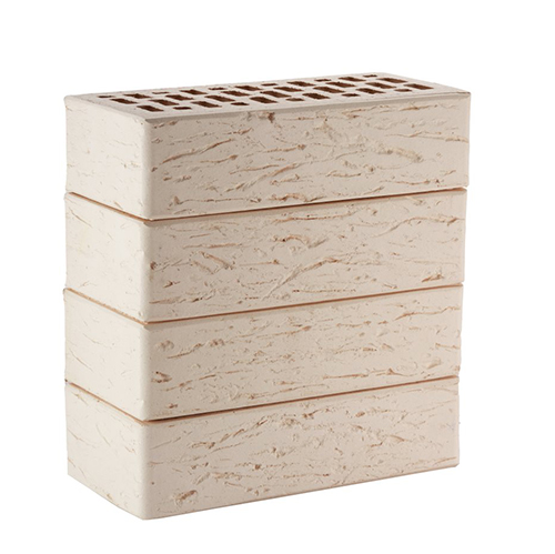 Кирпич ЛСР лицевой керамический пустотелый 1НФ белый рустик